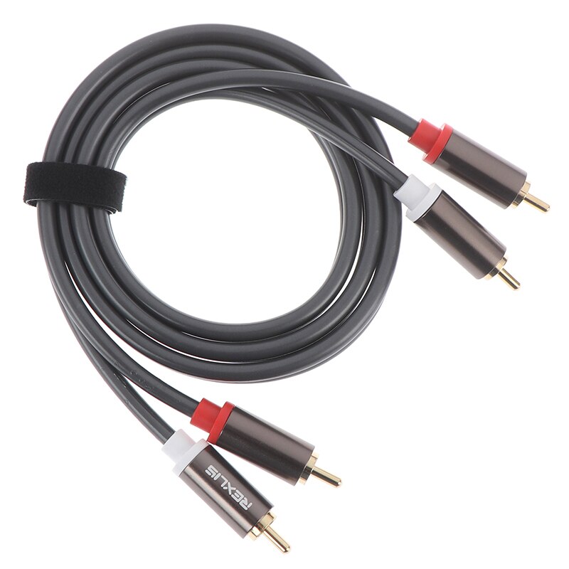 2RCA To 2 RCA Coaxial Audio Cable 3.5 Jack Stereo RCA Audio Cord 1m For Home Theater DVD TV Amplifier CD Soundbox